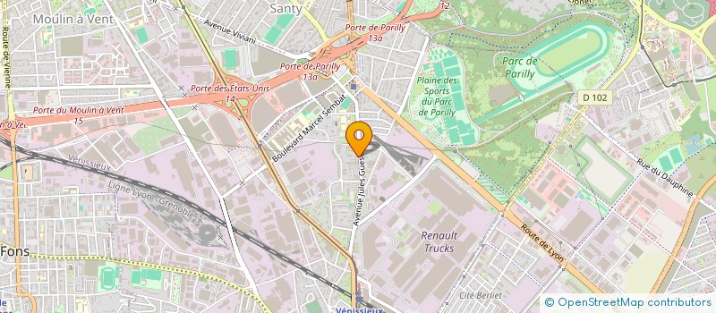 localisation de l'entreprise MA SANTE AQUATIQUE NATATION  VENISSIEUX