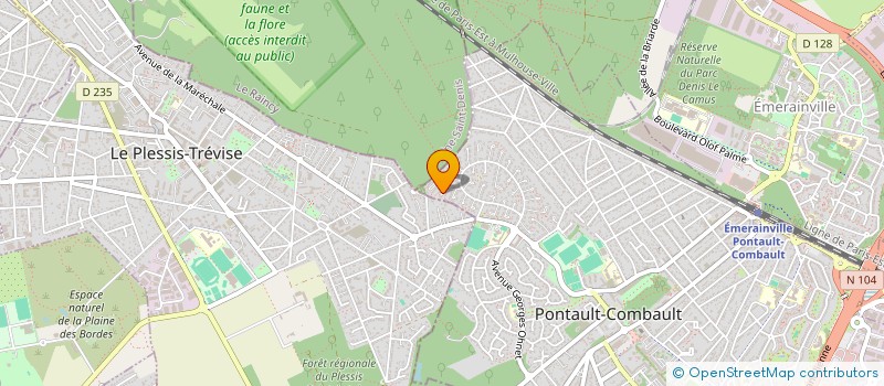 localisation de l'entreprise MA SERVICES à PONTAULT COMBAULT