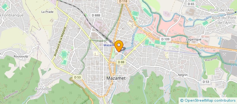 localisation de l'entreprise MA SOLUTION  MAZAMET