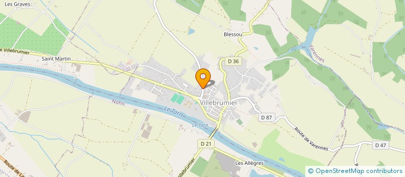 localisation de l'entreprise MA SOLUTION BOIS  VILLEBRUMIER