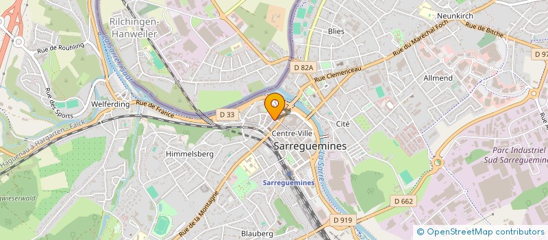 localisation de l'entreprise MA SOLUTION TRAVAUX à SARREGUEMINES
