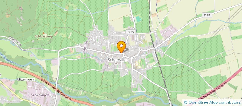 localisation de l'entreprise MA SORCIERE BIEN-AIMEE  SCHERWILLER