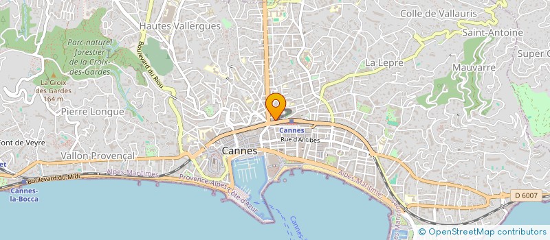 localisation de l'entreprise MA-TER à CANNES