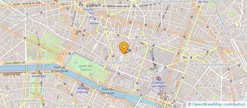 localisation de l'entreprise MA TEX à PARIS