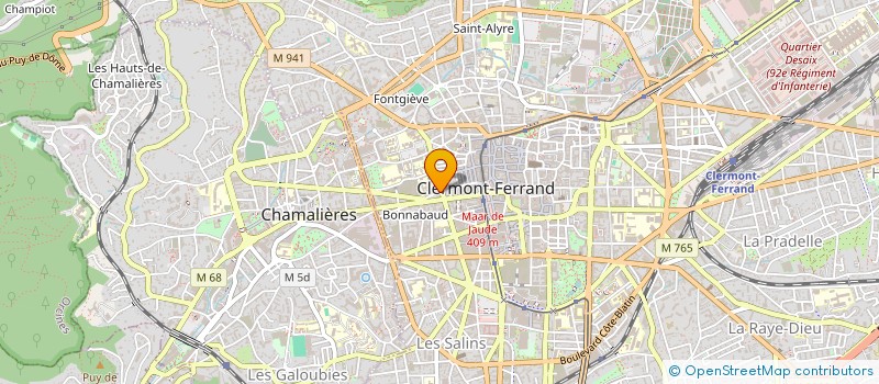 localisation de l'entreprise MA.TRA PROMOTIONS  CLERMONT-FERRAND