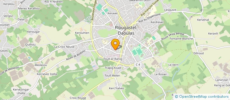 localisation de l'entreprise MA TRIBU ET MOI  PLOUGASTEL-DAOULAS