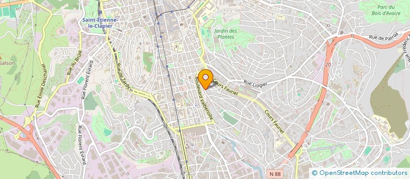 localisation de l'entreprise MA VALEUR PRO  SAINT-ETIENNE