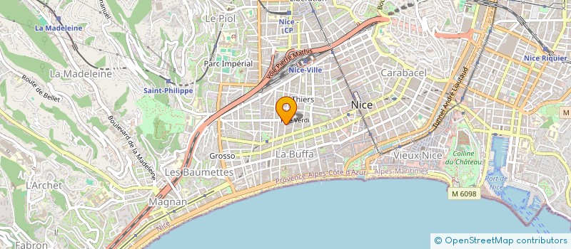 localisation de l'entreprise MA VI à NICE