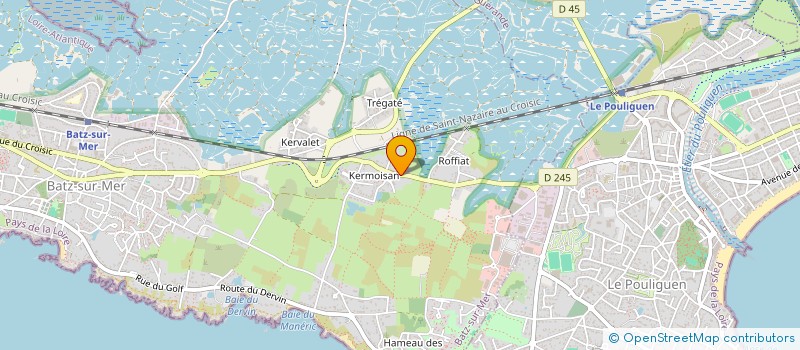 localisation de l'entreprise MA VIE  BATZ-SUR-MER