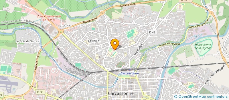 localisation de l'entreprise MA VIE D'ETUDIANT à CARCASSONNE