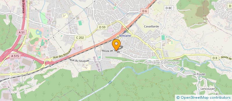 localisation de l'entreprise MA VIE LA  SIMIANE-COLLONGUE