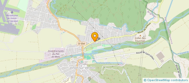 localisation de l'entreprise MA VISION  VINON-SUR-VERDON