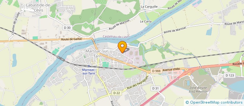 localisation de l'entreprise MA VOITURE 81  MARSSAC-SUR-TARN