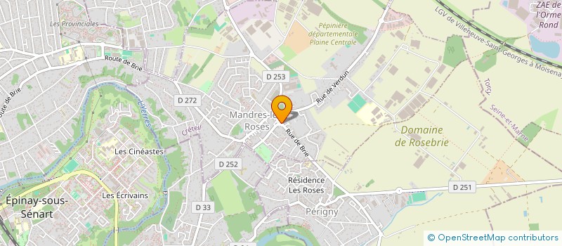 localisation de l'entreprise MA2 ESTHETIQUE à MANDRES-LES-ROSES