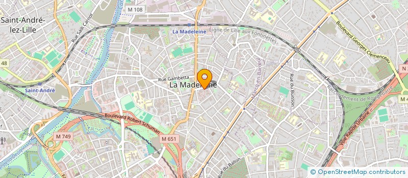 localisation de l'entreprise MA2B à LA MADELEINE