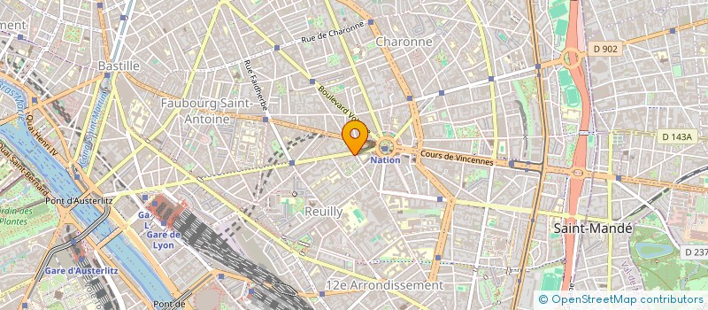 localisation de l'entreprise MA2B  PARIS