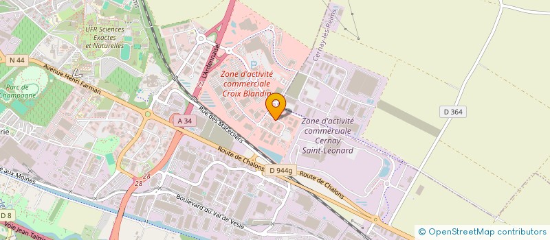 localisation de l'entreprise MA2B IMMO  REIMS