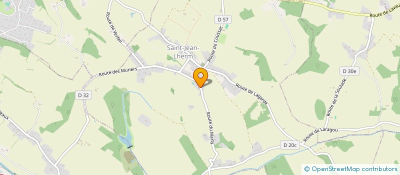 localisation de l'entreprise MA2B RENOVATION à SAINT-JEAN-LHERM