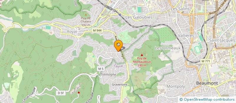 localisation de l'entreprise MA2C  ROYAT