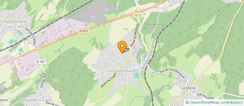 localisation de l'entreprise MA2C  GRANDFONTAINE