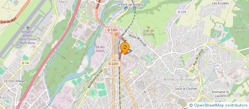 localisation de l'entreprise MA2C INDUSTRIES  ANNECY