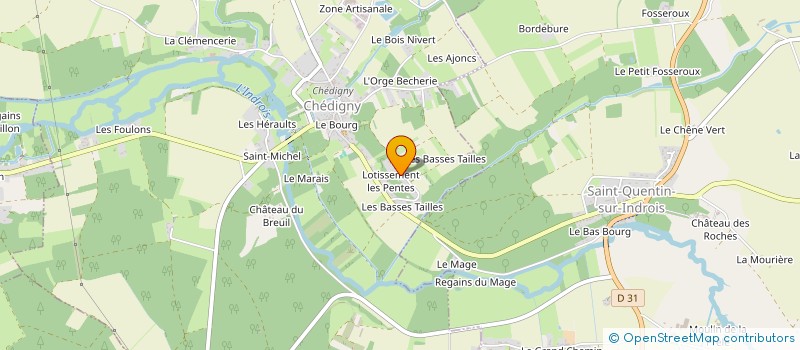 localisation de l'entreprise MA2CL  CHEDIGNY