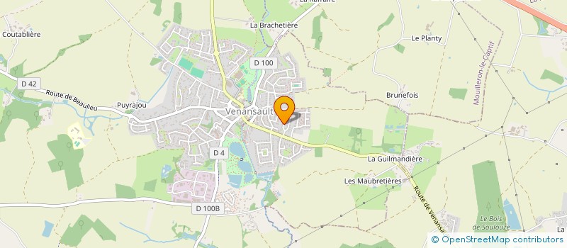 localisation de l'entreprise MA2E  VENANSAULT