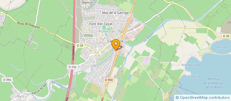 localisation de l'entreprise MA2F  POLLESTRES