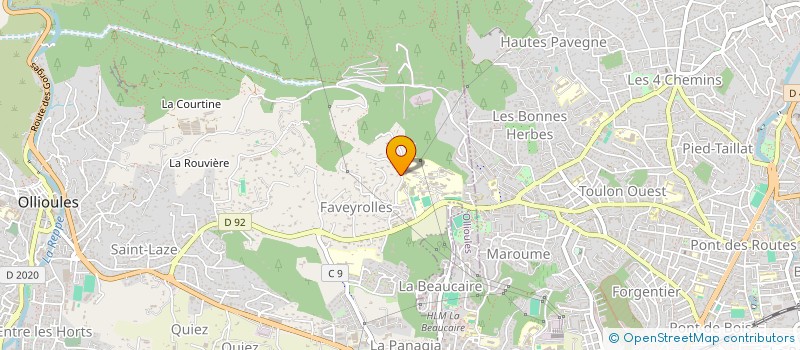 localisation de l'entreprise MA2L  OLLIOULES