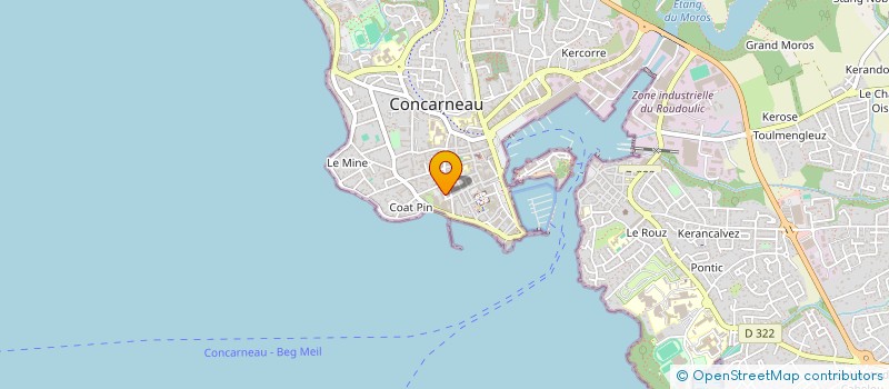 localisation de l'entreprise MA2PF  CONCARNEAU