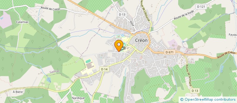 localisation de l'entreprise MA2RI à CREON