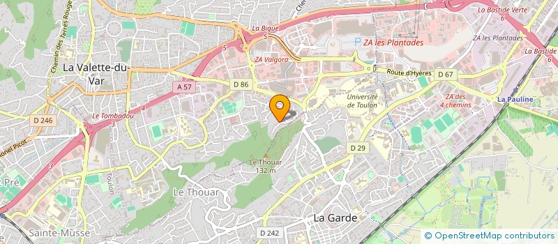 localisation de l'entreprise MA2SA à LA VALETTE-DU-VAR