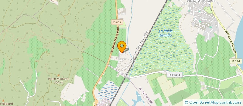 localisation de l'entreprise MA2THO  VIC-LA-GARDIOLE