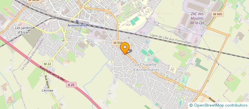 localisation de l'entreprise MA3  LA CHAPELLE-D'ARMENTIERES