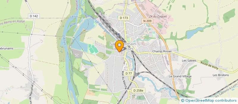 localisation de l'entreprise MA3 SERVICE à SAINT-GERMAIN-DES-FOSSES