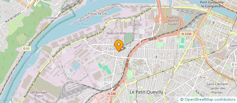 localisation de l'entreprise MA3S à LE PETIT-QUEVILLY