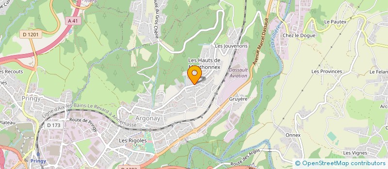 localisation de l'entreprise MAA à ARGONAY