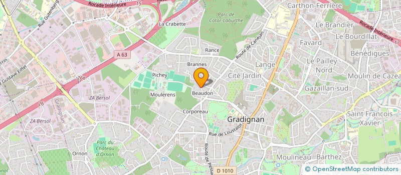 localisation de l'entreprise MAAC IMMO  GRADIGNAN