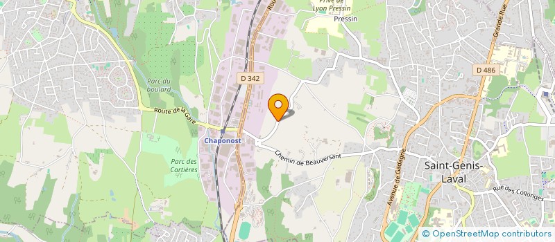 localisation de l'entreprise MAAC LAB à SAINT-GENIS-LAVAL
