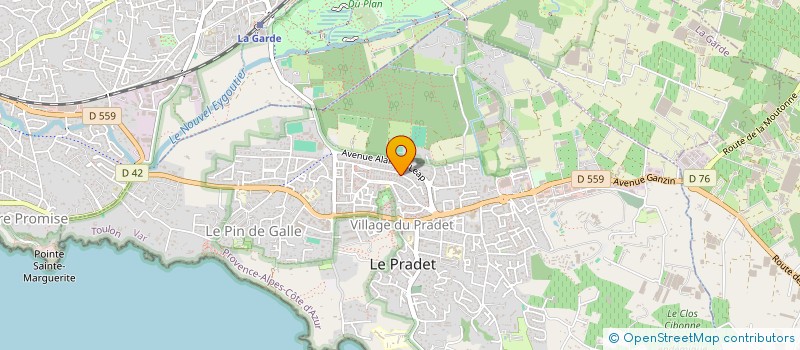 localisation de l'entreprise MAAC'R PROD  LE PRADET