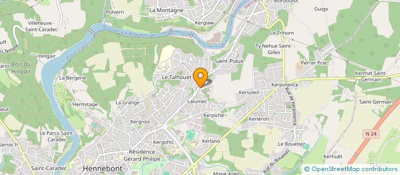 localisation de l'entreprise MAAD CONSTRUCTIONS  HENNEBONT