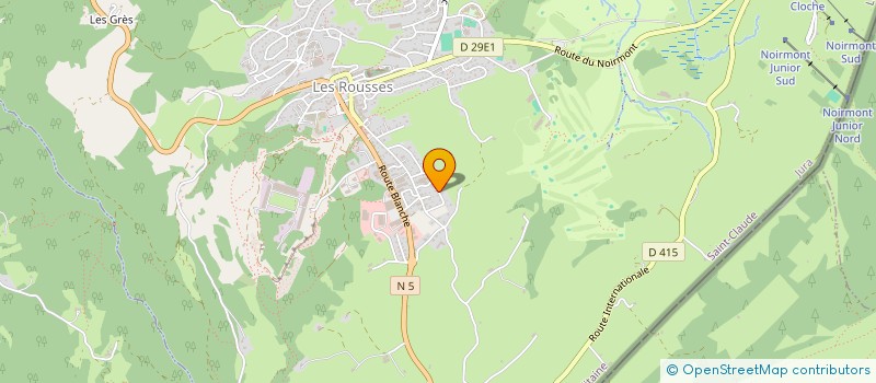 localisation de l'entreprise MAAJ  LES ROUSSES