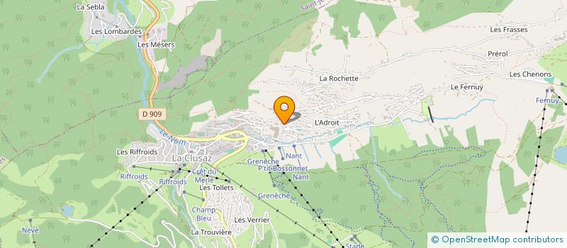 localisation de l'entreprise MAANEL à LA CLUSAZ