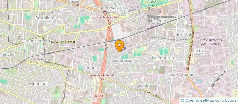 localisation de l'entreprise MAANS à VILLEURBANNE