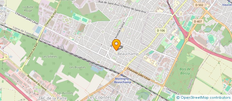 localisation de l'entreprise MAAS  BEAUCHAMP