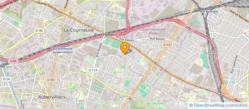 localisation de l'entreprise MAATI TRANSPORT à LA COURNEUVE