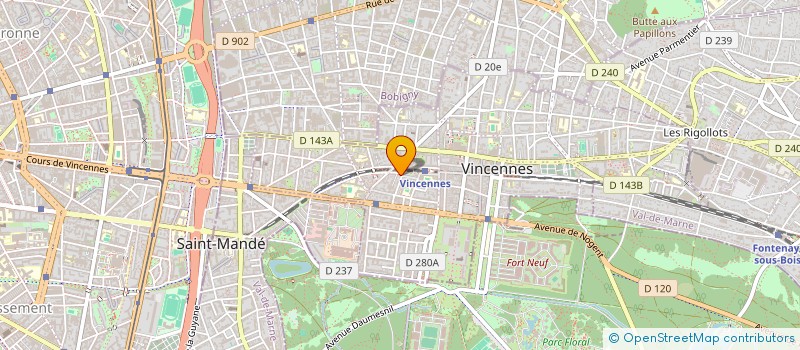 localisation de l'entreprise MAAYANE à VINCENNES