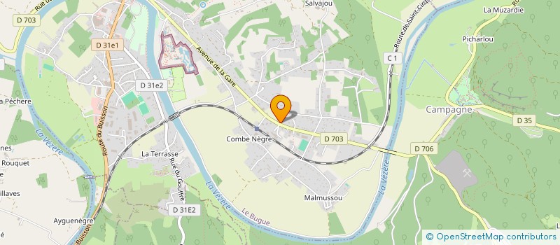 localisation de l'entreprise MAB  LE BUGUE