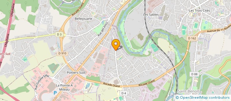 localisation de l'entreprise MAB 86 à SAINT-BENOIT