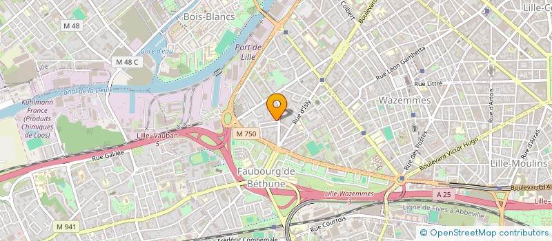 localisation de l'entreprise MAB à LILLE